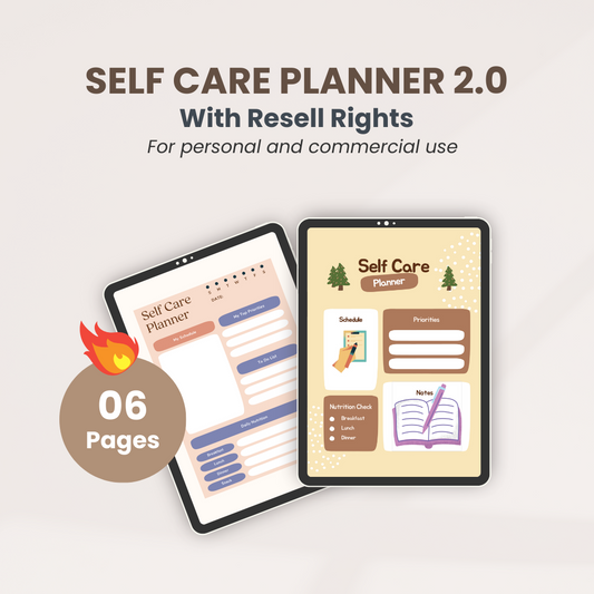 Self Care Planner Template 2.0