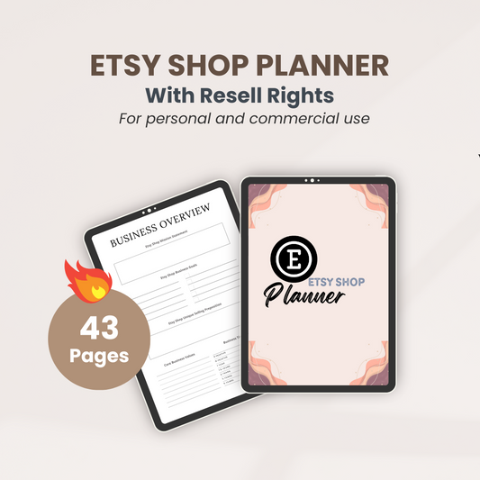 Etsy Shop Planner Template