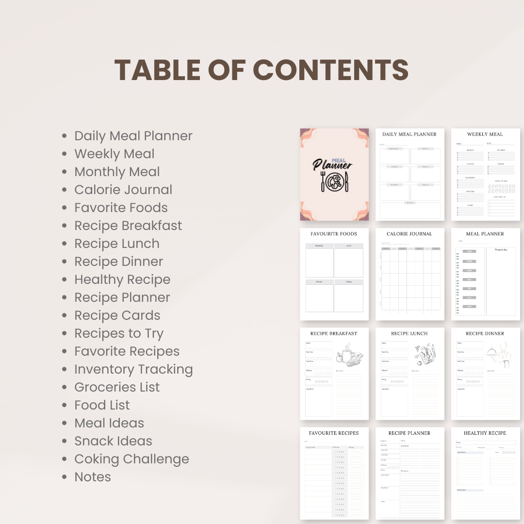 Meal Planner Template 3