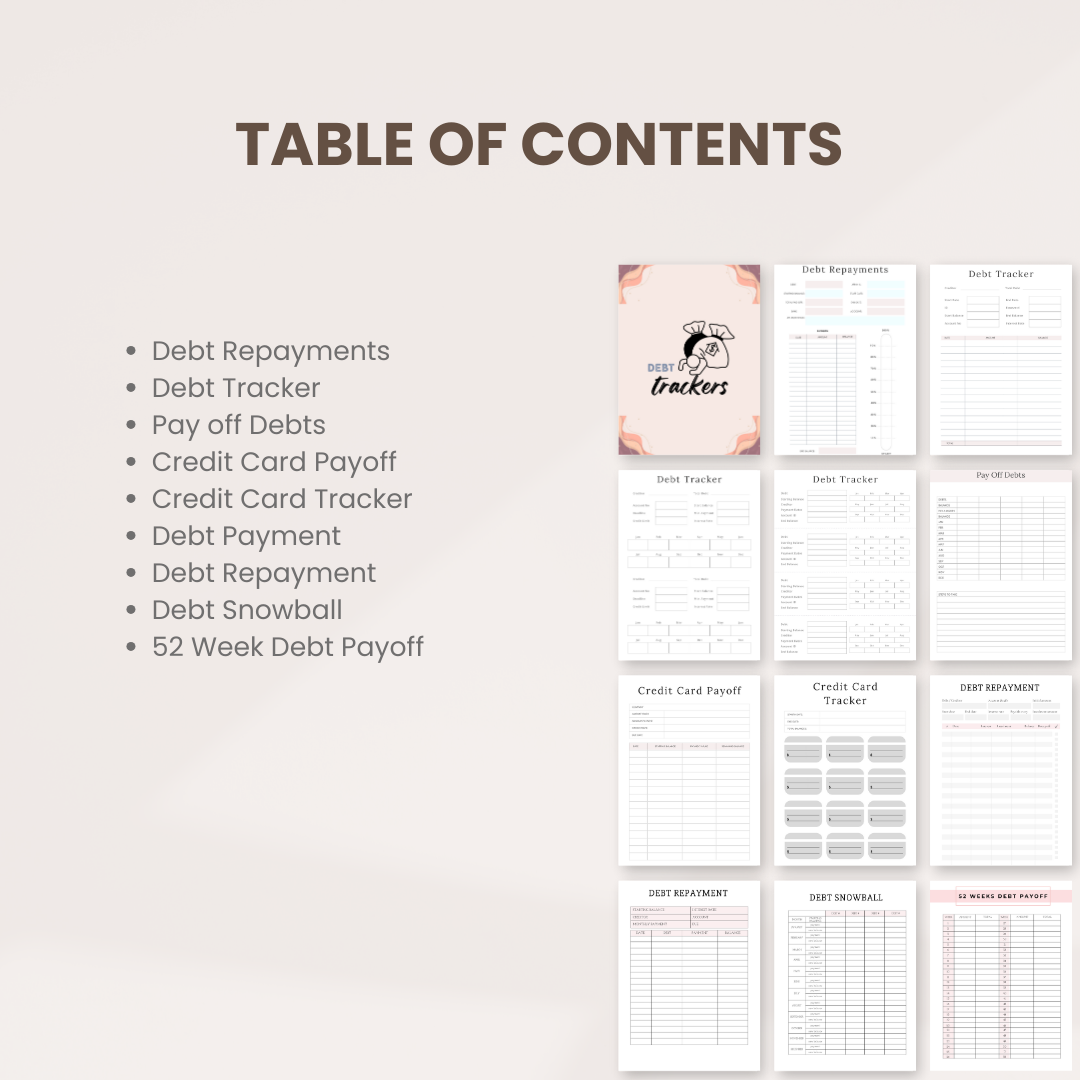 Debt Trackers Template 3