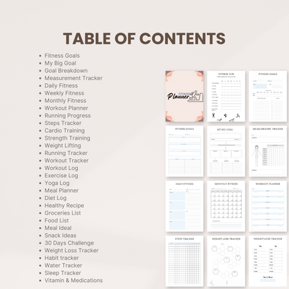 Fitness Planner Template 3