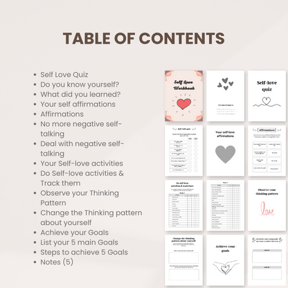 Self Love Workbook Template 3