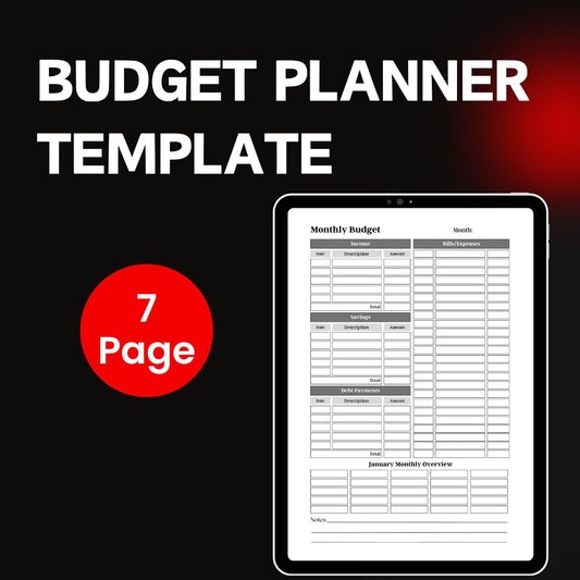 Budget Planner template